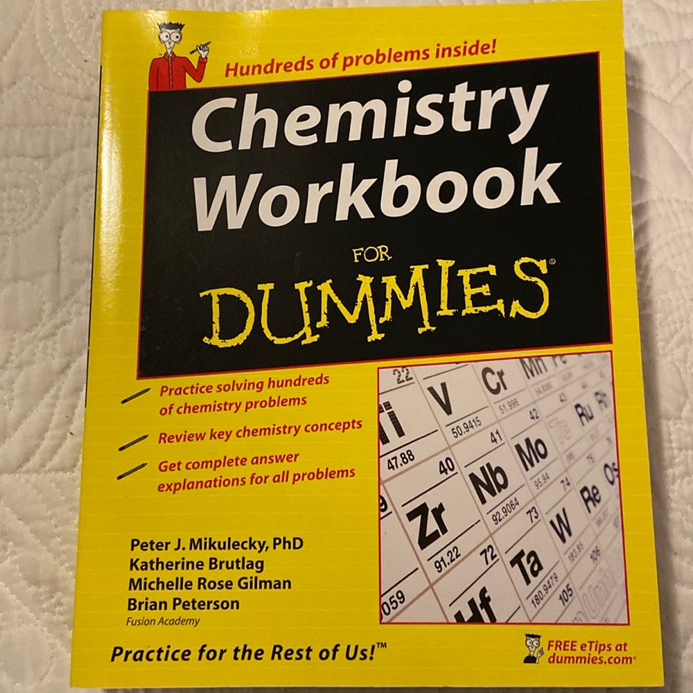 Chemistry Workbook for Dummies (New)